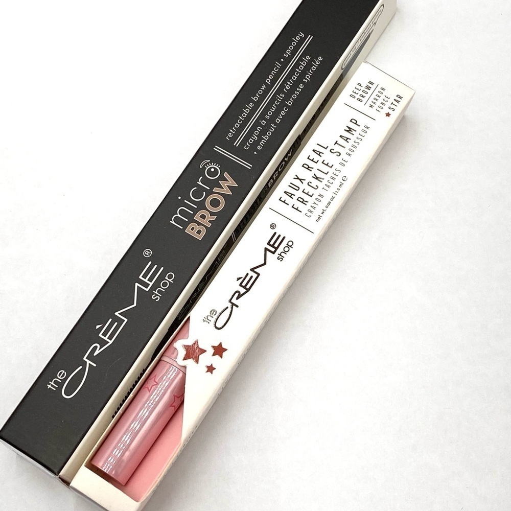 The Crème Shop Micro Brow Pencil Blond Spooley The Freckle Stamp Deep Brown Lot